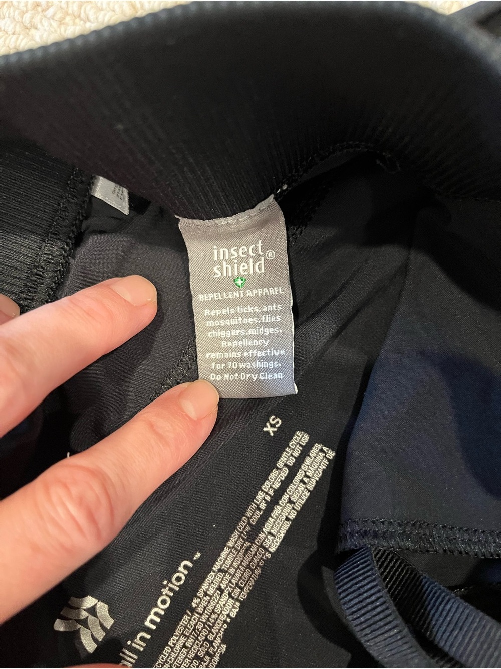 all in motion Black Cargo Jogger Pants (treated with Insect Shield) - Picture 3 of 3